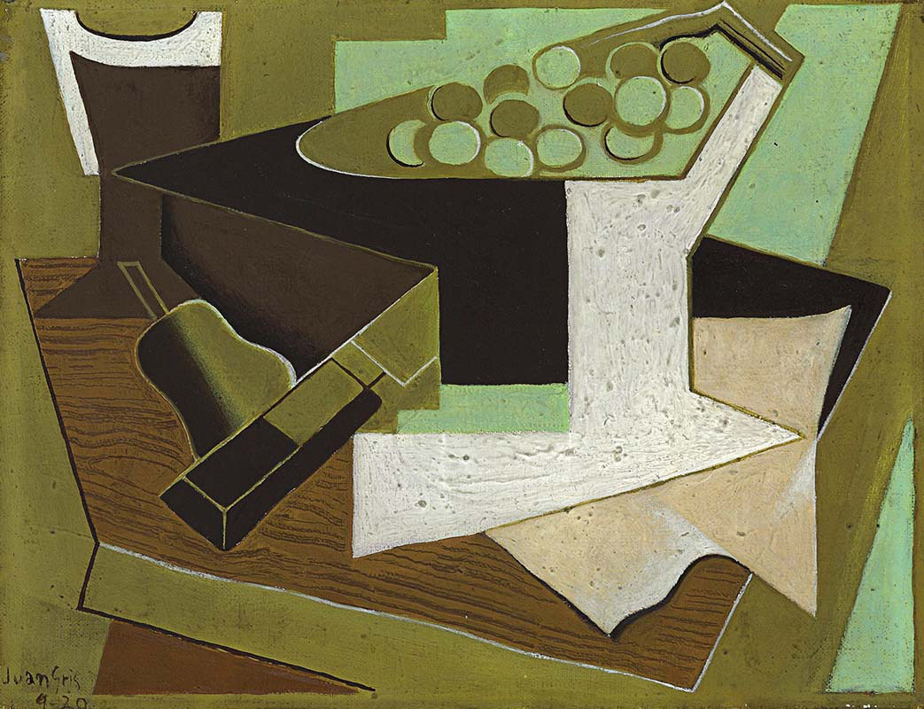 Bunch of Grapes and a Pear